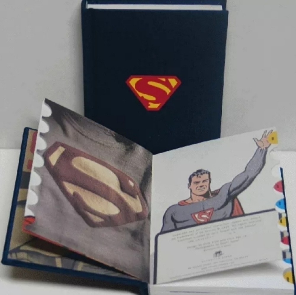 DC Comics Golden Age Superman Illustrated Hardcover Address Book NEW UNUSED